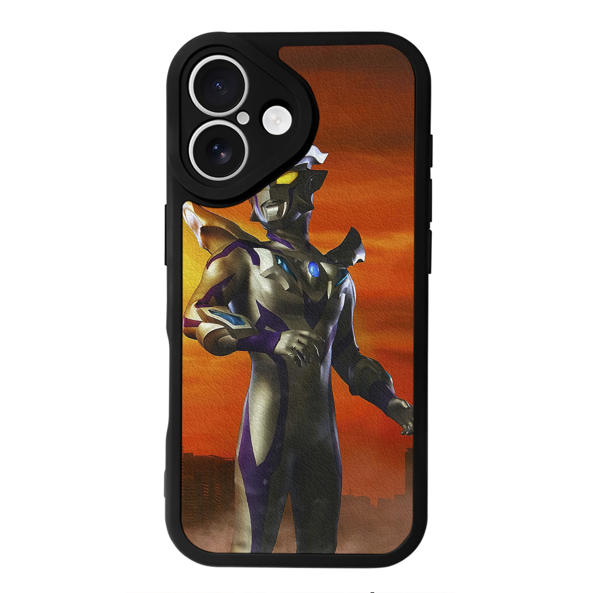 （画像用） ウルトラマン Ultraman 【iPhone 16シリーズ対応】シリコンスマホケース（レザー調） 材質：シリコン